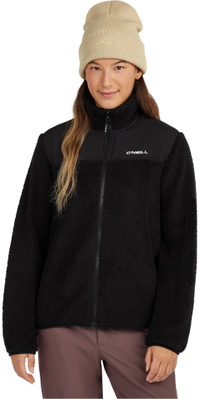 2026 ONeill Frauen FwcCruz Fuzzy Vollzipper Hyperfleece 1350107 - Black Out
