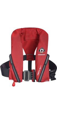 2026 Crewsaver Junior Crewfit 150N Rettungsweste Auto Mit Gurtzeug 9705RA - Red
