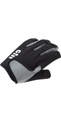 2026 Gill Junior Deckhand Kurzfingerhandschuhe 7043J - Black