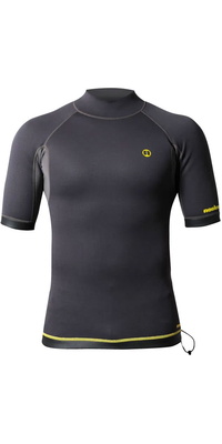2026 Nookie 1mm Short Sleeve TI Neoprene Vest NE12 - Grey / Yellow