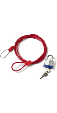 2026 Northcore Lockjaw Travel Surfbrettschloss XL02 - Red