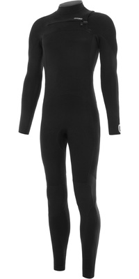 2025 Nyord Männer Furno Warmth 5/4mm Brustreißverschluss Gbs Neoprenanzug FWM54001 - Black