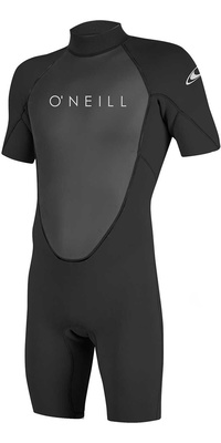 2025 ONeill Männer Reactor II 2mm Rückenreißverschluss Shorty Neoprenanzug 5041 - Black