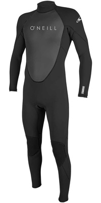 2025 ONeill Mens Reactor II 3/2mm Back Zip Wetsuit 5040 - Black