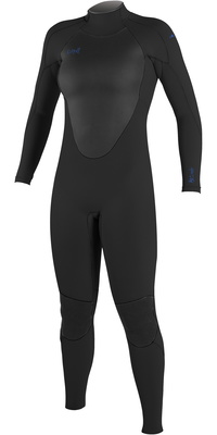 2026 ONeill Frauen Epic 5/4mm Rückenreißverschluss Neoprenanzug 4218B - Black