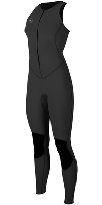 2026 ONeill Womens Reactor II 1.5mm Front Zip Long Jane Wetsuit 5295 - Black