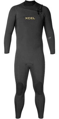 2026 XCEL Männer Comp 3/2mm Brustreißverschluss Neoprenanzug MN32ZXC4 - Black