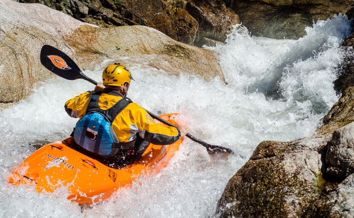 whitewater kayaker