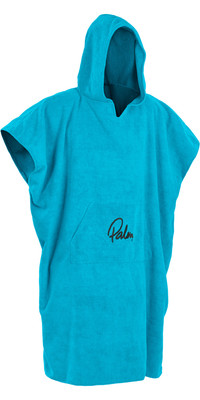 2024 Palm Hooded Towel Changing Robe / Poncho 11847 - Blue