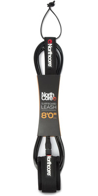 2024 Northcore 8FT Surfboard Leash NOCO56B - Black