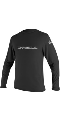 2024 O'Neill Mens Basic Skins Long Sleeve Rash Tee 4339 - Black