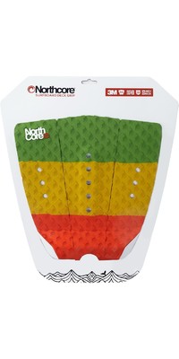 2024 Northcore Ultimate Grip Deck Pad The Rasta - Red / Green / Yellow NOCO63G