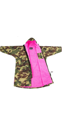 2023 Dryrobe Advance Langrmliges Wechselkleid Robe DR100L - Camo / Pink