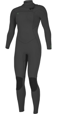 2023 O'Neill Womens Ninja 5/4mm Chest Zip GBS Wetsuit 5474 - Black