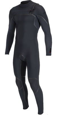 2024 O'Neill Mens Hyperfreak Fire 4/3mm Chest Zip Wetsuit 5512 - Black