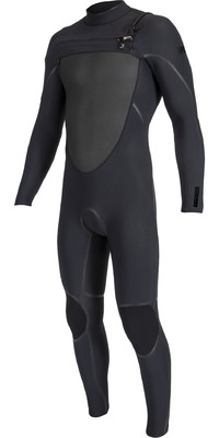 2024 O'Neill Mens Psycho Tech 3/2+mm Chest Zip Wetsuit 5504 - Black