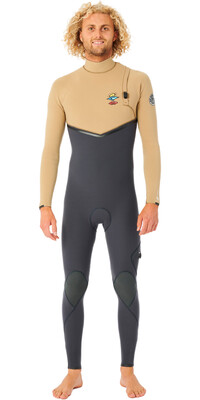 2023 Rip Curl Mens E-Bomb Searchers 5/3mm Zip Free Wetsuit WSMYXE - Dark Khaki