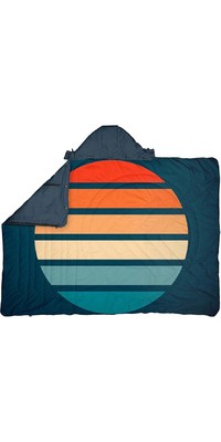 2023 Voited Core Recycelte Ripstop-Reisedecke V21un02blpbt - Sunset Stripes