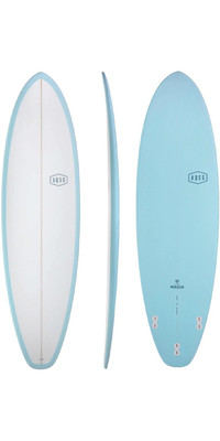 2024 AQSS Mirage Midlength Surfboard 131044 - Blue / White