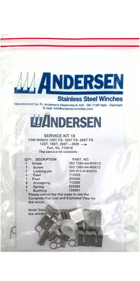 2024 Andersen Service Kit 12ST 18ST 28ST 34ST RA710018