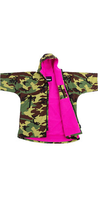 2024 Dryrobe Advance Junior Kurzarm-Wechsel Robe V3 V3KSS - Camo / Pink