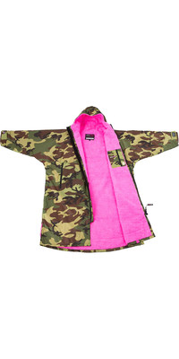 2024 Dryrobe Advance Langarmshirt Change Robe V3 DR104 - Camo / Pink