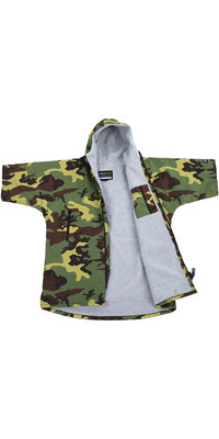 2024 Dryrobe Junior Advance Kurzarm-Wechsel Robe V3 V3KSS - Camo / Grey