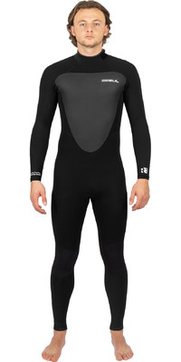 2024 Gul Mens Response 3/2mm GBS Back Zip Wetsuit RE1231-C1 - Black