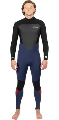 2024 Gul Mens Response 4/3mm Back Zip GBS Wetsuit RE1246-C1 - Navy / Black