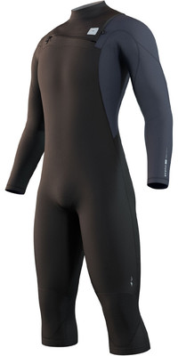 2024 Mystic Mens Marshall 4/3mm Long Arm Short Leg Chest Zip Wetsuit 35000.230115 - Black