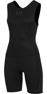 2024 Mystic Womens Brand 2mm Zip Free Short Jane Wetsuit - Black