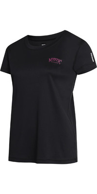 2023 Mystic Womens Jayde Kurzarm Lose Quickdry Rash Vest 35001.230157 - Schwarz