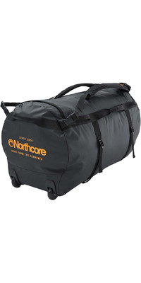 2024 Northcore Wheeled Duffel Bag 110L NOCO123DB - Black / Orange