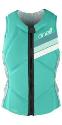 2024 O'neill Damen Slasher Comp Impact Vest 4938eu - Opal / Mirage Tropical