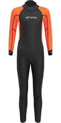 2024 Orca Junior Vitalis Squad Hi-Vis Swim Wetsuit NN971201 - Black