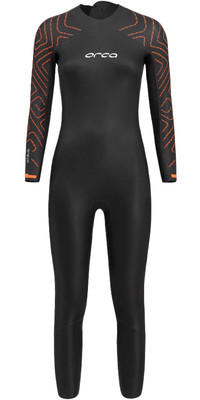 2024 Orca Womens Vitalis TRN Back Zip Open Water Swim Wetsuit NN684601 - Black