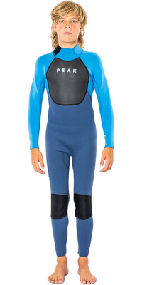 2023 Peak Junior Energy 5/3mm GBS Back Zip Wetsuit 138BFS - Blue