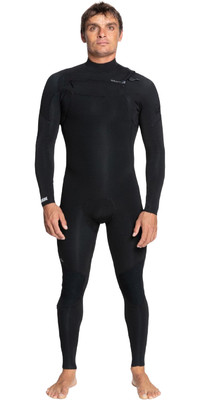2024 Quiksilver Mens Everyday Sessions 4/3mm Chest Zip Wetsuit EQYW103201 - Black