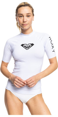 2024 Roxy Frauen Mit Ganzem Herzen Kurze rmel Rash Vest Erjwr03548 - Helles Wei