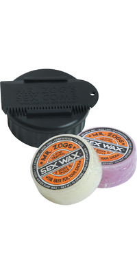 2024 Sex Wax Original Cold Water Wax, Pot & Comb Bundle SWWOR-CDSWPC