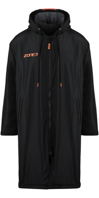2024 Zone3 Recycelter Parka Zum Wechseln Robe CW23URPC - Black / Grey / Orange