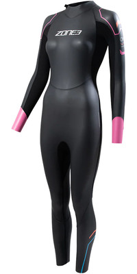 2024 Zone3 Frauen Aspect Breaststroke Rckenreiverschluss Swim Neoprenanzug WS23WAPT101 - Black / Pink