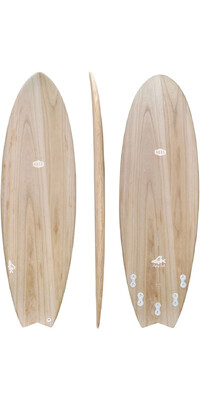 2024 AQSS Flying Fish Eco-Tech Funboard 14022 - Wood