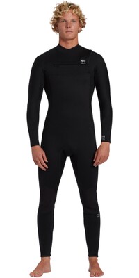 2024 Billabong Männer Foil 5/4mm Brustreißverschluss Neoprenanzug ABYW100270 - Black