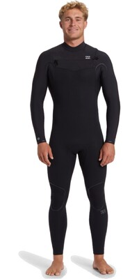 2024 Billabong Mens Furnace Natural 5/4mm Chest Zip Wetsuit ABYW100260 - Black