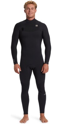 2024 Billabong Mens Revolution Natural 4/3mm Chest Zip Wetsuit ABYW100267 - Black