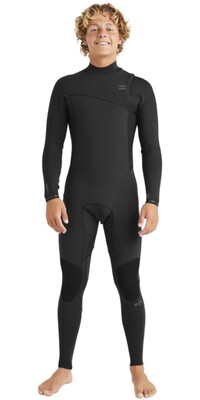 2024 Billabong Mens Revolution Natural 4/3mm Zip Free Wetsuit ABYW100254 - Black