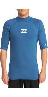 2024 Billabong Mens Wave All Day Short Sleeve Rash Vest EBYWR00101 - Dark Blue