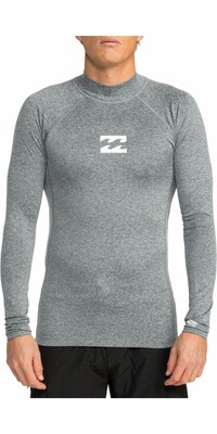 2024 Billabong Mnner Waves All Day UV50 Long Sleeve Lycra Vest EBYWR00102 - Dark Grey Heather