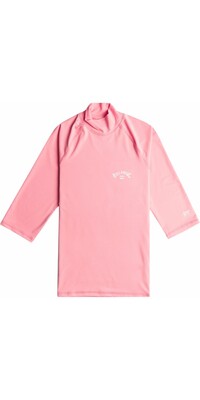 2024 Billabong Frauen Tropic Surf UV50 Kurzarm-Lycra-Weste EBJWR03015 - Flamingo